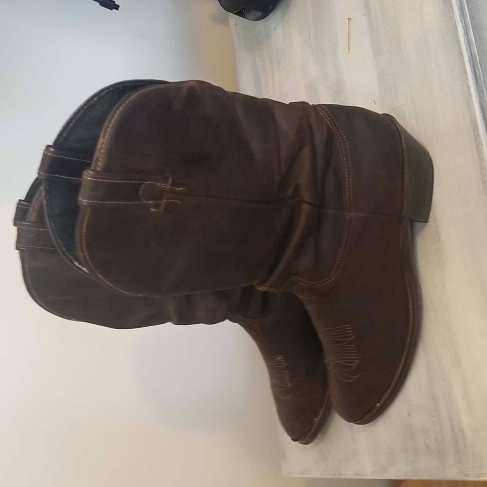 Vintage Men's Laredo👢 Leather Slouch boots SZ 9.5 EE